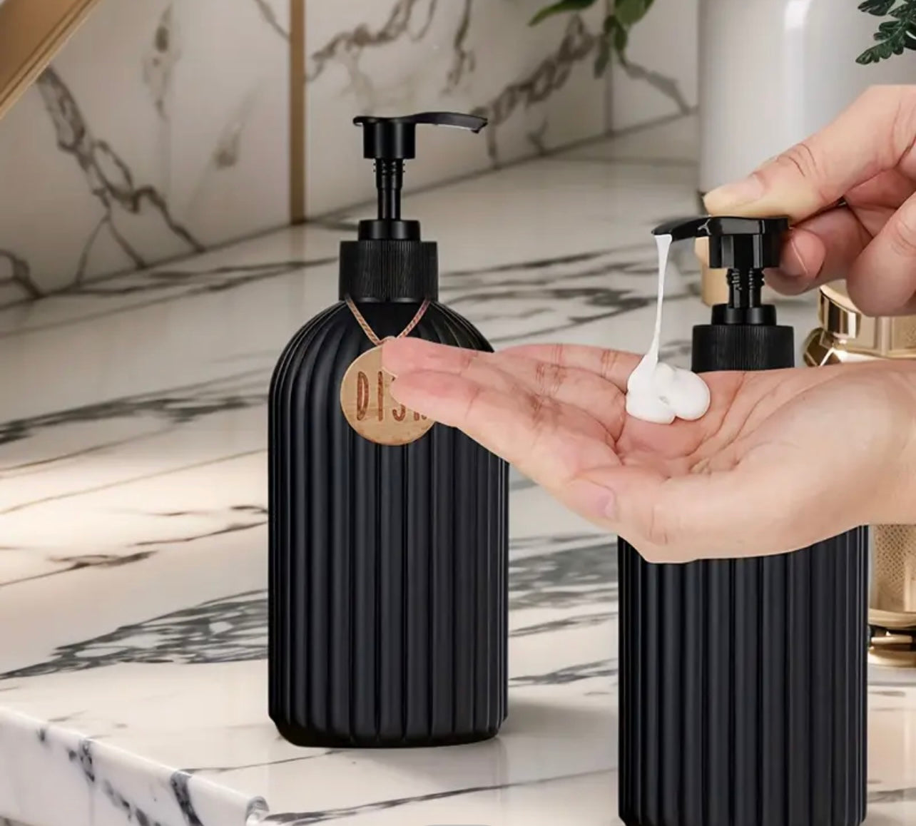 Kjøkken såpedispenser sett